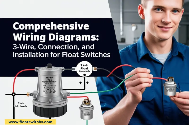 3-Wire Float Switch Wiring, Connection, and Installation Diagrams