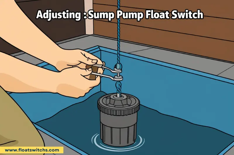 Float Switch Adjustment for Sump Pump