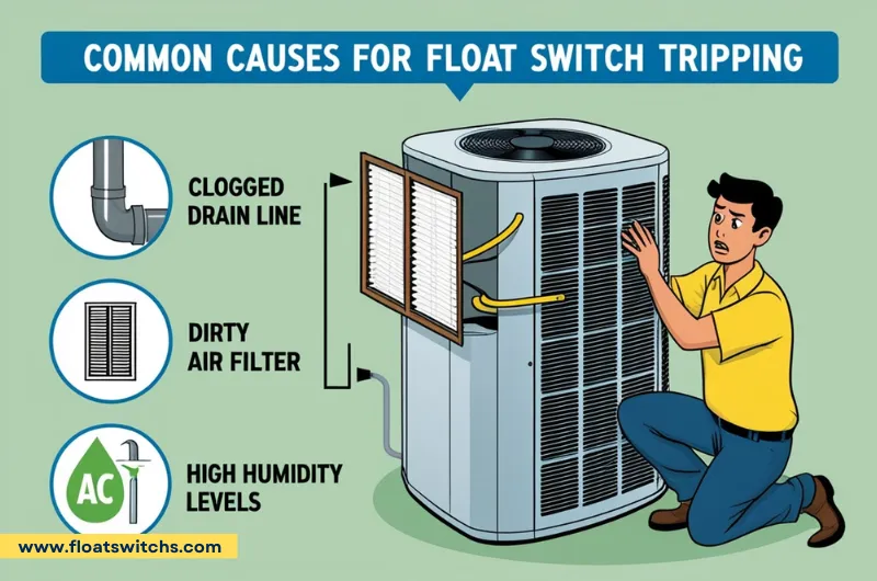 Common Reasons Your AC Safety Float Switch Keeps Tripping