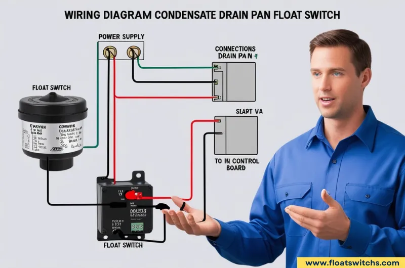 Wiring Diagram for Condensate Drain Pan Float Switch